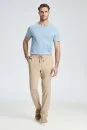 Pamuk Karışım Bej Rengi Relax Fit Jogger Pantolon - Thumbnail
