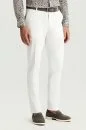 Pamuk Karışım Beyaz Yazlık Chino Pantolon