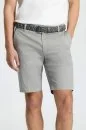 Pamuk Karışım Açık Gri Chino Şort