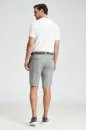 Pamuk Karışım Açık Gri Chino Şort