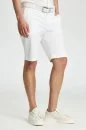 Pamuk Karışım Beyaz Chino Şort