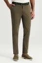 Pamuk Karışım Haki Yazlık Chino Pantolon