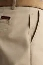 Pamuk Karışım Krem Yazlık Chino Pantolon
