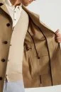 Pamuk Karışım Kum Rengi Trençkot