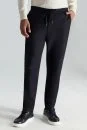 Pamuk Karışım Relax Fit Jogger Lacivert Chino Pantolon - Thumbnail