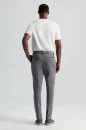 Pamuklu Orta Gri Regular Fit Chino Pantolon
