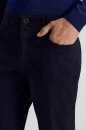 Pamuk Karışım Slim Fit 5 Cep Lacivert Yazlık Chino Pantolon