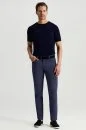 Pamuk Karışım Slim Fit 5 Cep Mavi Yazlık Chino Pantolon