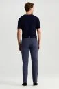 Pamuk Karışım Slim Fit 5 Cep Mavi Yazlık Chino Pantolon