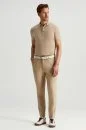 Pamuk Keten Karışım Kum Rengi Chino Pantolon