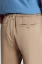 Pamuk Tencel Karışım Bej Rengi Relax Fit Yazlık Jogger Pantolon