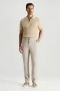 Pamuk Tencel Karışım Krem Relax Fit Yazlık Jogger Pantolon