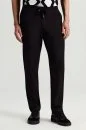 Pamuk Tencel Karışım Siyah Relax Fit Yazlık Jogger Pantolon