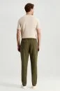 Pamuk Tencel Kumaş Haki Relax Chino Pantolon