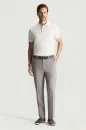 Pamuk Yün Karışım Gri Chino Pantolon
