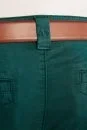 Pamuklu Koyu Yeşil Regular Fit Chino Pantolon - Thumbnail