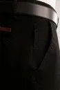 Pamuklu Siyah Regular Fit Chino Pantolon - Thumbnail