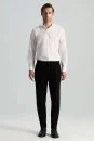 Pamuklu Siyah Regular Fit Chino Pantolon - Thumbnail