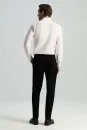 Pamuklu Siyah Regular Fit Chino Pantolon - Thumbnail
