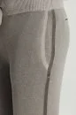Pike Örgü Pamuk Karışım Açık Gri Triko Lounge Pantolon