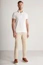 Pike Pamuk Beyaz Polo T-Shirt - Thumbnail