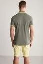 Pike Pamuk Haki Polo T-Shirt - Thumbnail