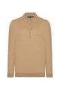 Polo Yaka Merino Yün Camel Triko - Thumbnail