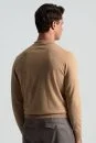 Polo Yaka Merino Yün Camel Triko - Thumbnail