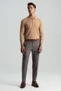Polo Yaka Merino Yün Camel Triko - Thumbnail