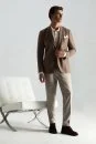 Saf Kaşmir Tütün Rengi Blazer Ceket - Thumbnail