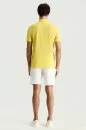 Saf Keten Sarı Polo Yaka T-Shirt