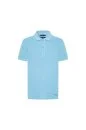 Saf Pamuk Açık Mavi Polo Yaka Çocuk T-Shirt