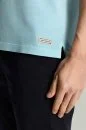 Saf Pamuk Açık Mavi Polo Yaka T-Shirt