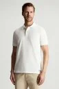 Saf Pamuk Beyaz Polo Yaka T-Shirt