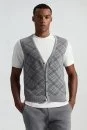 Saf Pamuk Bisiklet Yaka Beyaz Basic T-Shirt - Thumbnail