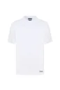 Saf Pamuk Bisiklet Yaka Beyaz T-Shirt