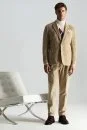 Saf Pamuk Camel Relax Kadife Pantolon - Thumbnail