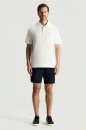Saf Pamuk Havlu Kumaş Beyaz Polo Yaka T-Shirt