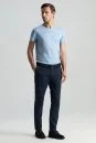 Saf Pamuk Lacivert Regular Fit Chino Pantolon - Thumbnail