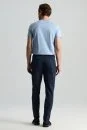 Saf Pamuk Lacivert Regular Fit Chino Pantolon - Thumbnail