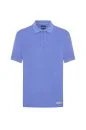 Saf Pamuk Mor Polo Yaka T-Shirt