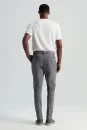 Saf Pamuk Orta Gri Regular Fit Chino Pantolon - Thumbnail