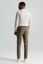 Saf Pamuk Tütün Rengi Regular Fit Chino Pantolon - Thumbnail