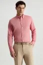 Saf Pamuk Pembe Yazlık Oxford Gömlek