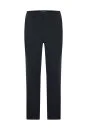 Saf Yün Bağcık Detaylı Siyah Chino Jogger Pantolon - Thumbnail