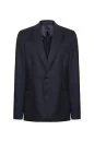 Saf Yün Lacivet Blazer Ceket