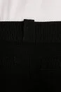 Şerit Detaylı Siyah Merino Yün Spor Triko Pantolon - Thumbnail