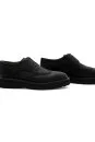 Siyah El Yapımı Deri Ayakkabı - Thumbnail