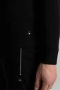 Siyah Fermuarlı Merino Yün Activewear Triko - Thumbnail