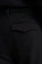 Kaşmir Yün Siyah Flanel Pantolon - Thumbnail